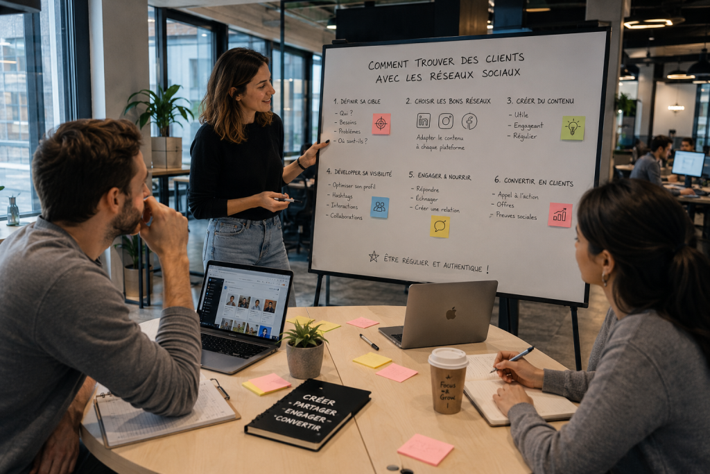 Comment trouver des clients avec les réseaux sociaux