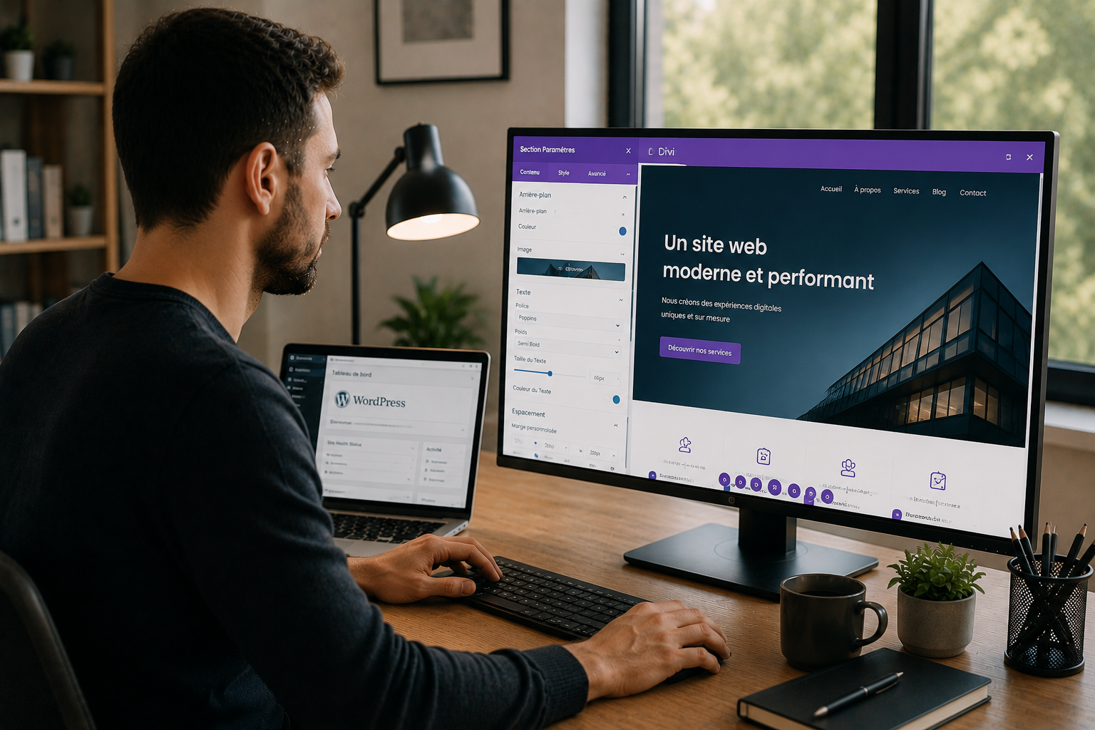 Création de site web avec WordPress et DIVI